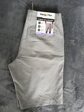 Hang Ten Light Gray Hybrid Walkshorts